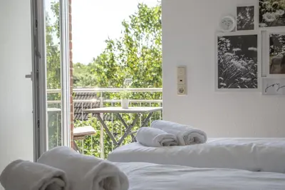 Ein Bett oder Betten in einem Zimmer der Unterkunft Cuxhavener Straße 5/5