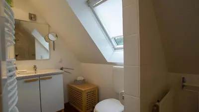 Ein Badezimmer in der Unterkunft Am Flockengrund 26a/OG3