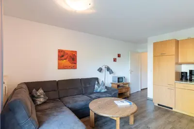 Küche/Küchenzeile in der Unterkunft Haus Stranddüne Wohnung 17