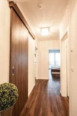 Ein Bett oder Betten in einem Zimmer der Unterkunft Döser Seedeich 7