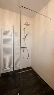Ein Badezimmer in der Unterkunft Döser Seedeich 7