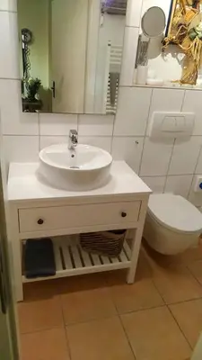 Ein Badezimmer in der Unterkunft Am Flockengrund 29/6 EG