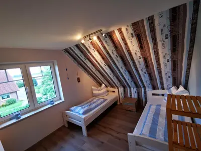 Ein Bett oder Betten in einem Zimmer der Unterkunft Traumhaftes Ferienhaus an der Nordseeküste