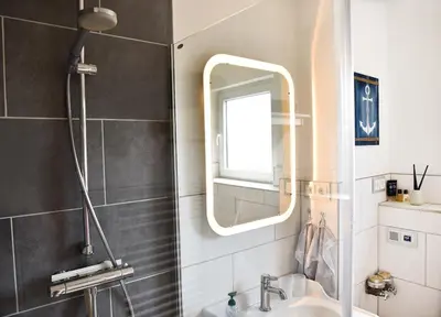 Ein Badezimmer in der Unterkunft Deichkoje