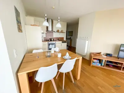 Küche/Küchenzeile in der Unterkunft Haus Blue Ocean Wohnung 8