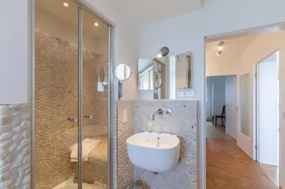 Ein Badezimmer in der Unterkunft Wohnung 27