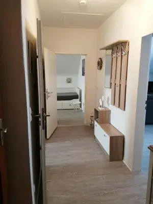Ein Bett oder Betten in einem Zimmer der Unterkunft Steinmarner Bude