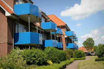 Das Gebäude in dem sich die Ferienwohnung befindet