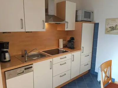 Küche/Küchenzeile in der Unterkunft Ferienwohnung Gall