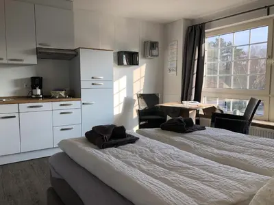 Küche/Küchenzeile in der Unterkunft Marbijes Appartementhaus