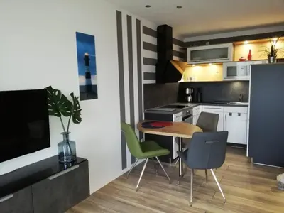 Küche/Küchenzeile in der Unterkunft Wohnung Enjoy