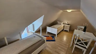Ein Sitzbereich in der Unterkunft Holiday Homes Buchholz
