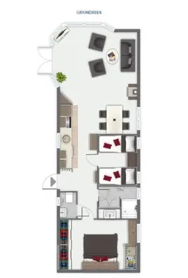 Grundriss der Unterkunft Ferienhaus Nixe7