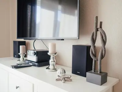 TV/Unterhaltungsangebot in der Unterkunft Beachcomber House A