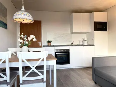 Küche/Küchenzeile in der Unterkunft Ferienwohnung 'Haus Ingeborg, Wohnung 2/OG'