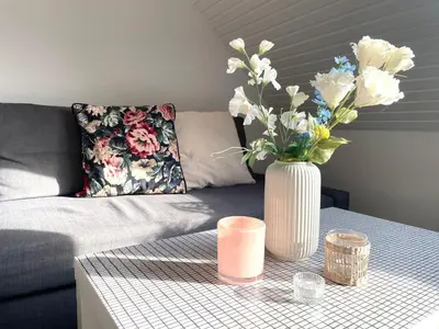Ein Sitzbereich in der Unterkunft Ferienwohnung 'Haus Ingeborg, Wohnung 2/OG'
