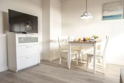 Küche/Küchenzeile in der Unterkunft Ferienwohnung 'Haus Ingeborg, Wohnung 3/OG'