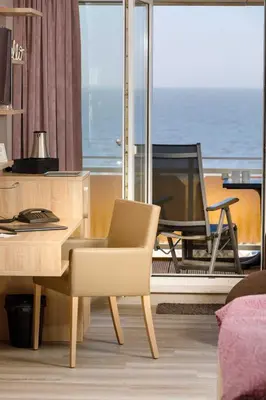 Ein allgemeiner Meerblick oder ein Meerblick von des Hotels aus