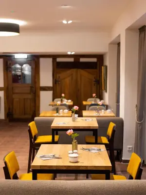 Ein Sitzbereich in der Unterkunft Hotel Wehrburg