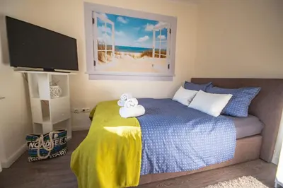 Ein Bett oder Betten in einem Zimmer der Unterkunft Haus Frauenpreiss - Studio-Appartement 59
