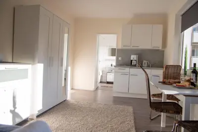 Küche/Küchenzeile in der Unterkunft Haus Frauenpreiss - Studio-Appartement 59