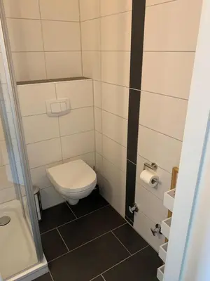 Ein Badezimmer in der Unterkunft FeWo Merle