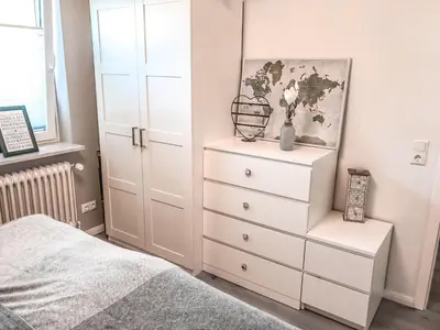 Ein Bett oder Betten in einem Zimmer der Unterkunft Dyke