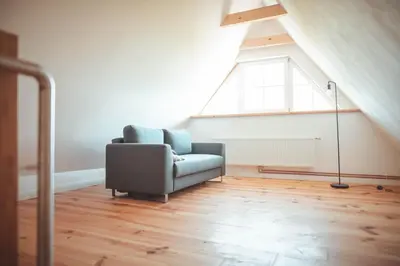 Ein Sitzbereich in der Unterkunft Haus Käthe am Deich