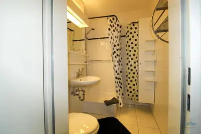 Ein Badezimmer in der Unterkunft Urlaub mit spektakulärer Aussicht auf das Wattenmeer