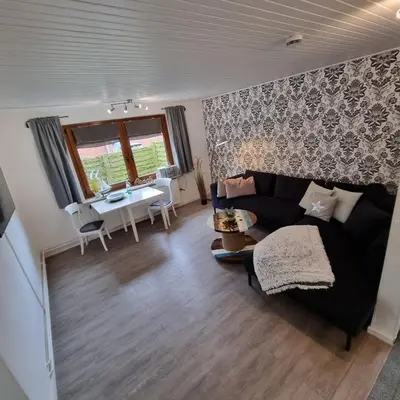 Ein Sitzbereich in der Unterkunft Haus Kaiser Ferienwohnung und Appartementvermietung