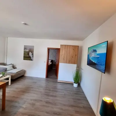 Ein Sitzbereich in der Unterkunft Haus Kaiser Ferienwohnung und Appartementvermietung