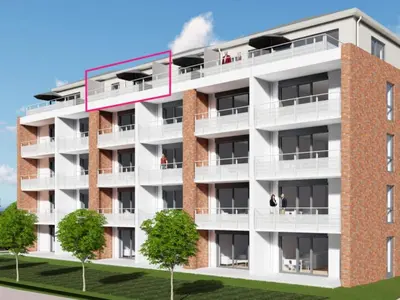 Das Gebäude in dem sich die Ferienwohnung befindet