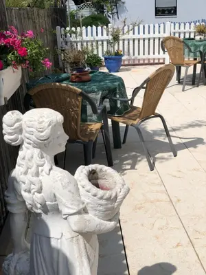 Ein Patio oder anderer Außenbereich in der Unterkunft HausTanneneck