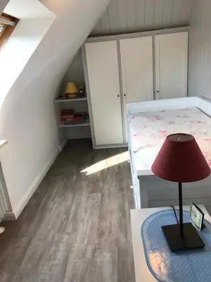 Ein Bett oder Betten in einem Zimmer der Unterkunft Haus Andrea -Wohnung oben