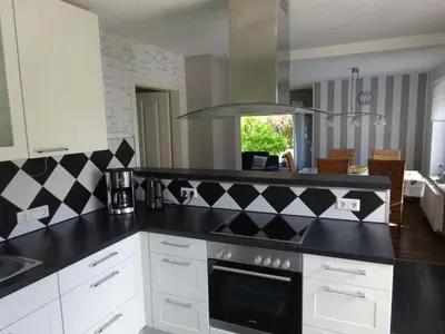 Küche/Küchenzeile in der Unterkunft Ferienwohnung Schwiemann, Erdgeschoss