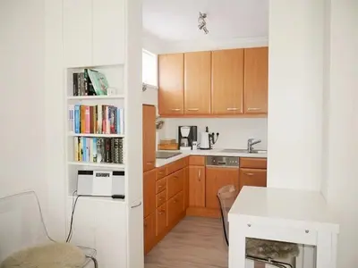Küche/Küchenzeile in der Unterkunft Seedeich Apartment