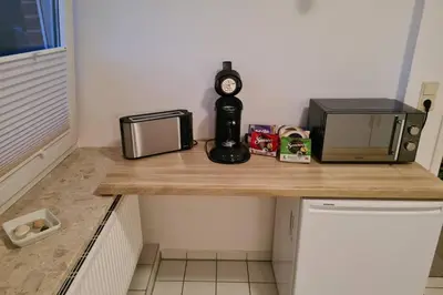 Küche/Küchenzeile in der Unterkunft Heimathafen
