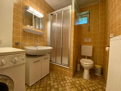 Ein Badezimmer in der Unterkunft Ferienhaus Küste