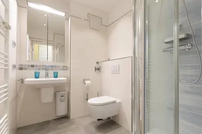 Ein Badezimmer in der Unterkunft Knechtsand 426