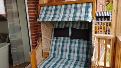 Ein Bett oder Betten in einem Zimmer der Unterkunft Wremer Seemöwe
