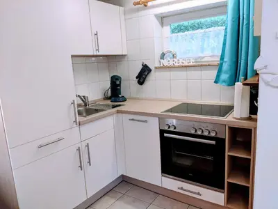 Küche/Küchenzeile in der Unterkunft Ferienwohnungen Am Grooten Steen 16