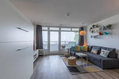 Ein Sitzbereich in der Unterkunft Wohnung 17