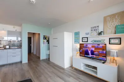 TV/Unterhaltungsangebot in der Unterkunft Wohnung 17