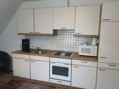 Küche/Küchenzeile in der Unterkunft Landhaus Braband Ferienwohnungen - Gustav-Schönleber-Weg 2