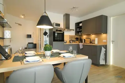 Küche/Küchenzeile in der Unterkunft Residenz Mühlentrift Wohnung 10