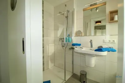 Ein Badezimmer in der Unterkunft Residenz Mühlentrift Wohnung 10