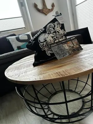 Ein Sitzbereich in der Unterkunft Bootshaus Appartements