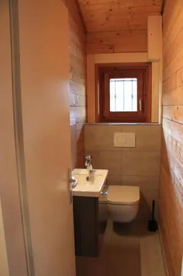 Ein Badezimmer in der Unterkunft Ferienhaus Buchenblick