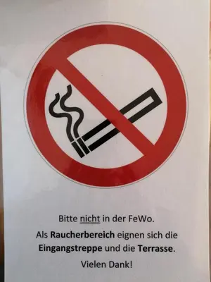Ein Zertifikat, Auszeichnung, Logo oder anderes Dokument, das in der Unterkunft Ferienwohnung Wiesenweg ausgestellt ist