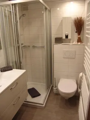 Ein Badezimmer in der Unterkunft Strandresidenz 108